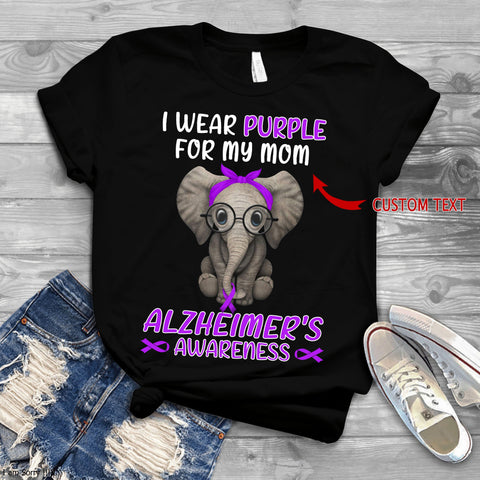 I wear purple 3D Tshirt Custom HA