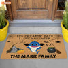 Personalized It's Freakin' Bats I Love Halloween Doormat Family Shark Halloween Decorations Home Decor Mat HT