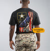 Customized American Flag Army Veteran Shirt, Veteran Day Gift, US Army, American Flag Pattern, Patriotic Military, Personalized Gift