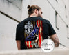 Personalized US Navy Anchor Military Shirt, Veteran Day Gift, Fist Hand Pulling USA Flag Print, Patriotic Tee, Navy Graduation Gift