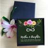 Mother Daughter Infinity Mothers Day Necklace Mom Jewelry Gift Card For Her, Mom, Grandma, Wife HT