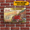 Personalized The Best Memories Are Made On The Farm Metal Sign