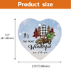 Christmas Ornaments,Photo Ornament, Personalized Ornament Just Married Ceramic Engagement Ornament First Christmas Tree Decoration Xmas Gift HT