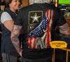 Customized American Flag Army Veteran Shirt, Veteran Day Gift, US Army, American Flag Pattern, Patriotic Military, Personalized Gift
