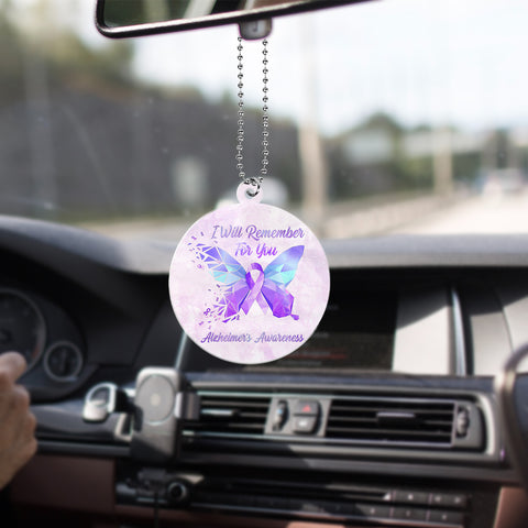 I Will Remember For You Alzheimer's Awareness Ornament Alzheimer's Hanging Decor Gifts for Mom, Grandma HN