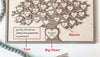 Personalized Hanging Hearts Family Names Sign Frame Mothers Day Decor Home Decorations Mom Grandma Gifts HT