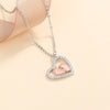 Footprint Heart Mothers Day Necklace Mom Jewelry Gift Card For Her, Mom, Grandma, Wife HT
