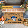 Personalized It's Freakin' Bats I Love Halloween Doormat Family Shark Halloween Decorations Home Decor Mat HT