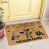 Personalized It's Freakin' Bats I Love Halloween Doormat Family Dinosaur Halloween Decorations Home Decor Mat HT
