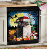 Dog Witch And Christmas Hat Dishwasher Cover Halloween Gift Christmas Gift Kitchen Decor HT