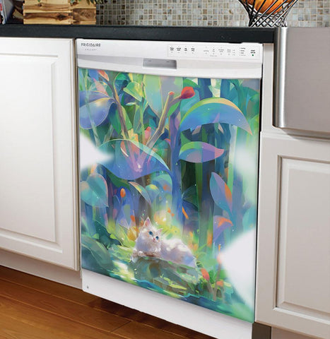 Beautiful Cat Dishwasher Cover, Gift for Mom, Mothers Day Gift