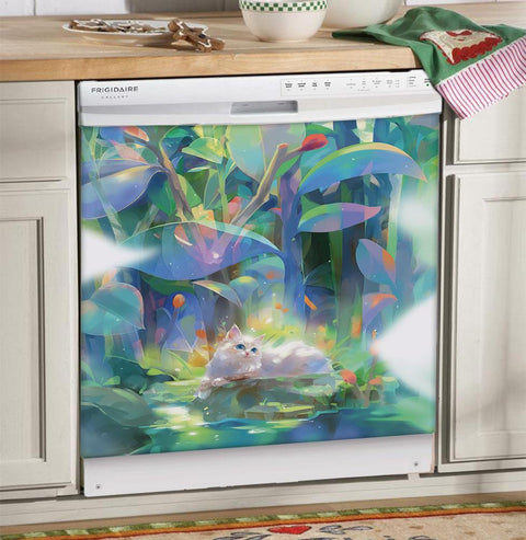 Beautiful Cat Dishwasher Cover, Gift for Mom, Mothers Day Gift