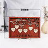 Personalized Hanging Hearts Family Names Sign Frame Mothers Day Decor Home Decorations Mom Grandma Gifts HT