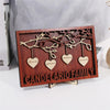 Personalized Hanging Hearts Family Names Sign Frame Mothers Day Decor Home Decorations Mom Grandma Gifts HT