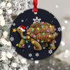 Tortoise Christmas Lights Ornament Christmas Tree Hanging Ornament Xmas Gift for Turtle Lovers HN