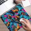 Rooster Neon Mouse Pad Cattle Mouse Pad Farm Animal Lovers Gift Cute Mouse Mat For Computer HN