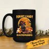 Halloween Mug Forget A Candy Give Me - BLACK Dachshund Personalized Mug, Best Gifts For Dog Lovers And Halloween Occasion