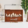 Personalized Birds Family Names Sign Frame Mothers Fathers Day Decor Home Decorations Mom Grandma Dad Gifts HT