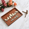 Personalized Birds Family Names Sign Frame Mothers Fathers Day Decor Home Decorations Mom Grandma Dad Gifts HT