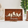 Personalized Birds Family Names Sign Frame Mothers Fathers Day Decor Home Decorations Mom Grandma Dad Gifts HT