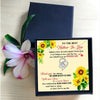 Mother In Law Sunflower Mothers Day Necklace Mom Jewelry Gift Card For Her, Mom, Grandma, Wife HT