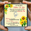 Sunflower Mother In Law Mothers Day Necklace Mom Jewelry Gift Card For Her, Mom, Grandma, Wife HT
