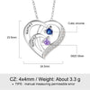 Personalized 925 Silver Mothers Day Necklace With Birthstones Mom Jewelry Gift For Mom Grandma Wife HT