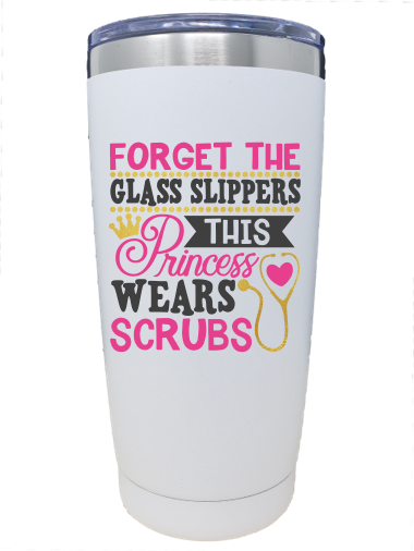 This Princess Wears Scrubs - Nurse Stainless Steel Travel Tumbler (20oz.)