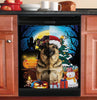 Dog Witch And Christmas Hat Dishwasher Cover Halloween Gift Christmas Gift Kitchen Decor HT