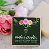 Mother & Daughter Heart Crystal Mothers Day Necklace Mom Jewelry Gift Card For Her, Mom, Grandma, Wife HT