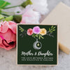 Mother & Daughter Star Moon Mothers Day Necklace Mom Jewelry Gift Card For Her, Mom, Grandma, Wife HT