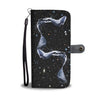 Cat Galaxy Black Wallet Case