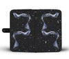 Cat Galaxy Black Wallet Case