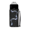 Cat Galaxy Black Wallet Case