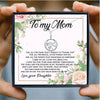 Tree Pendant Mothers Day Necklace Mom Jewelry Gift Card For Her, Mom, Grandma, Wife HT