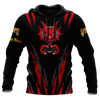 Men Tattoo Hoodie Black Red Premium Dragon Tattoo Personalized Name 3D Printed Unisex Shirts Pi03052104