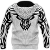Men Tattoo Hoodie White Premium Tribal Tattoo Dragon 3D Printed Unisex Shirts
