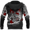 Men Samurai Hoodie Premium 3D Printed Samurai Flower Shirts MEI