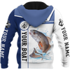 Custom name Redfish fishing Catch and Release 3D Design print shirts