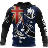 Custom name Hooked on fishing Australia design 3d print shirts