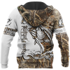 Men Hoodie Bass Fishing Sport Muddy Water Camo tattoo 3D shirts for men and women