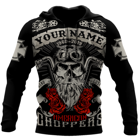 Men Racing Hoodie Black Customize Name Motorcycle Racing 3D All Over Printed Unisex Shirts American Choppers