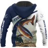 Custom name Trout-Salmon fishing design 3d print shirts