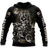 Men Racing Hoodie Black Customize Name Motorcycle Racing 3D All Over Printed Unisex Shirts Skull Chopper