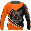 Men Racing Hoodie Orange Personalized Name Motorcycle Racing 3D All Over Printed Unisex Shirts Bikers And Beer