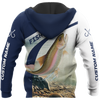 Custom name Rainbow Trout fishing design 3d print shirts