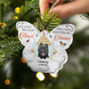 I'll Hold You In My Heart Dog Memorial Gift Personalized Custom Butterfly Ornament