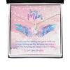 Thank You For Letting Me Grow With My Wings Message Card Necklace Gifts for Mom HN