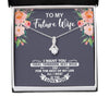 Future Wife Necklace: Gift For Mother's Day From Husband All I Want Is You, Romantic Message Card HN