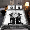 Egypt Bedding Set Couple Cats Ancient Egyptian Mythology Culture Bedding set